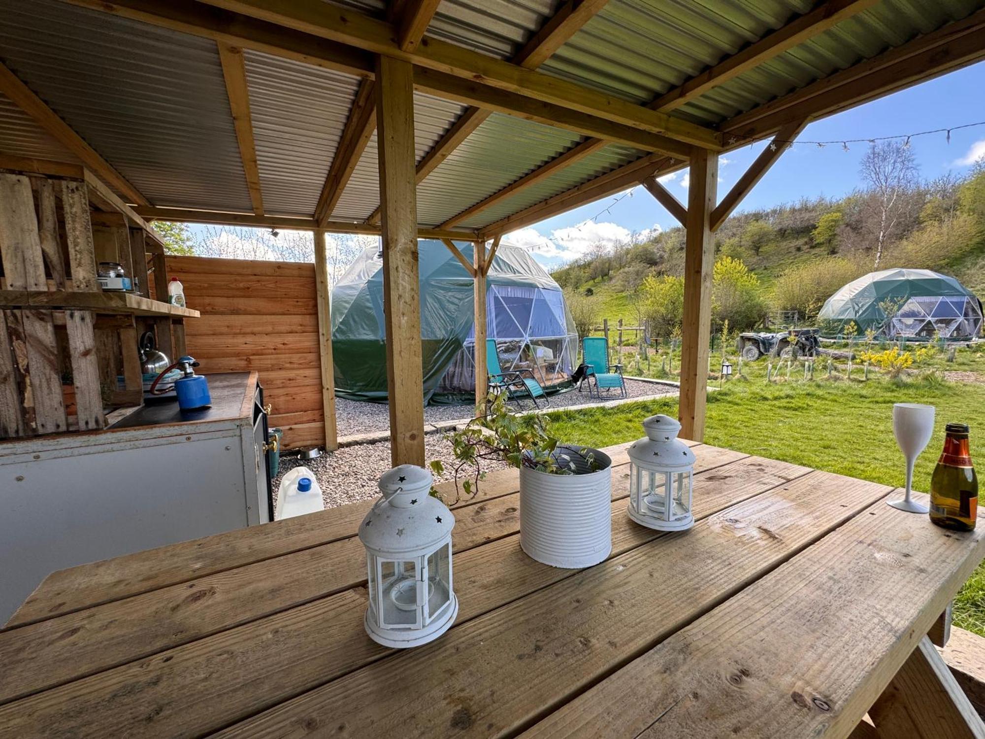 Geodesic Dome Glamping Hotell Llanidloes Exteriör bild